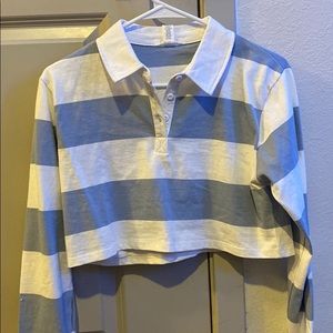 Tilly’s striped crop long sleeve
